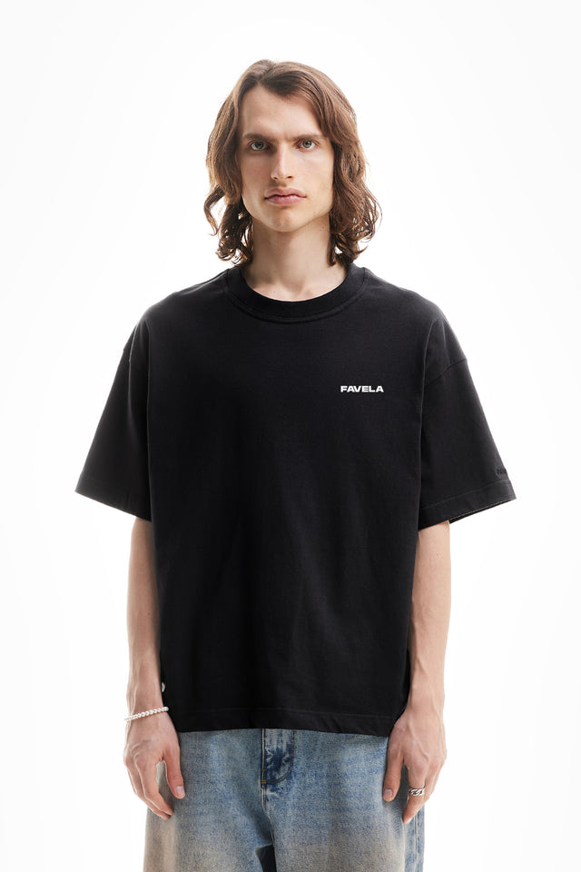 Black overzised T-shirt by Favela Clothing - Favela 2024