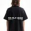 Black overzised T-Shirt with Favela 2024 backprint