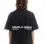 Black washed T-Shirt with Favela 2024 backprint and overzised fit