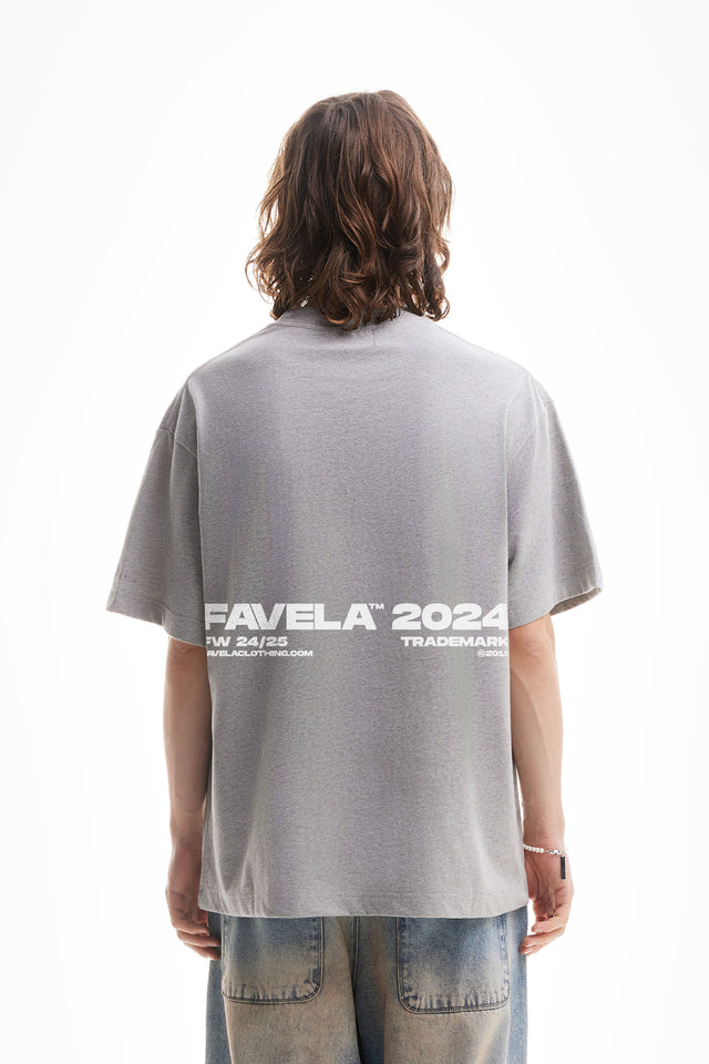 Light Grey Overzised T-Shirt by Favela Clothing