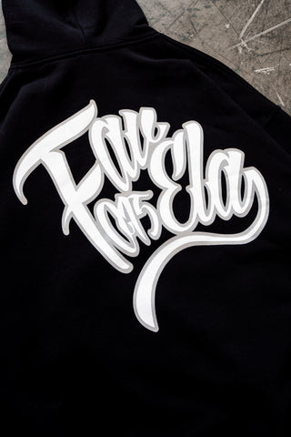 SS23 BLACK SNAP BUTTON HOODIE
