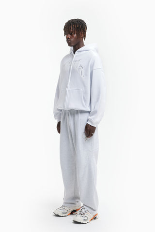 AVES RHINESTONE WHITE FRONT ZIP