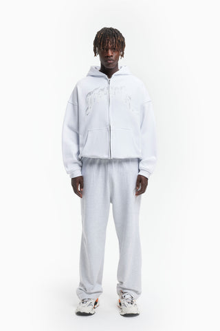 AVES RHINESTONE WHITE FRONT ZIP
