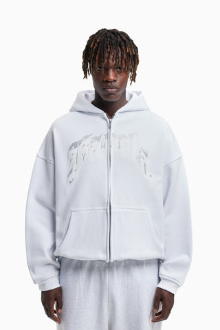 AVES RHINESTONE WHITE FRONT ZIP