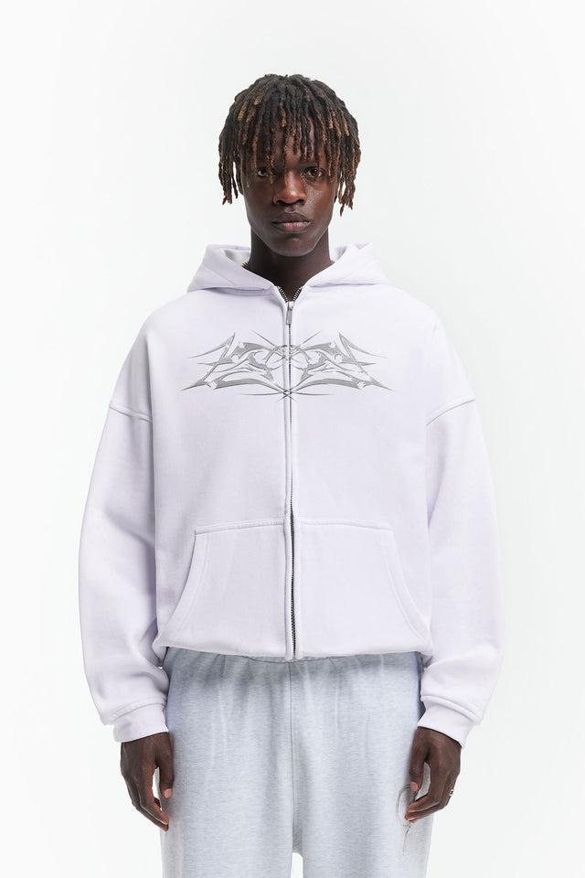 AURA WHITE FRONT ZIP