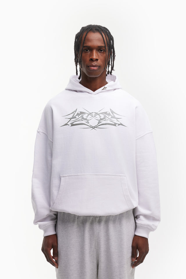 %AURA WHITE HOODIE%
