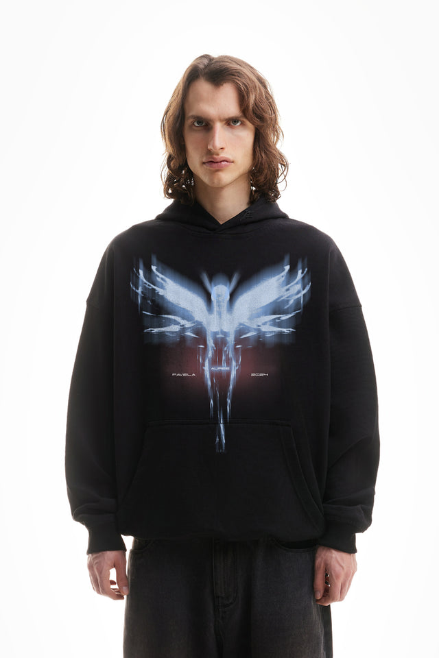 %AUREE BLACK HOODIE%