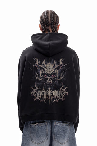 CUFF BLACK HOODIE