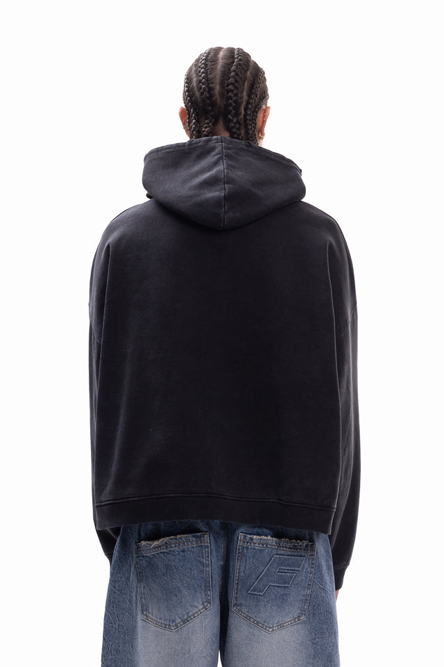 FAVELA GRUNGE TRIBAL WASHED BOXY HOODIE