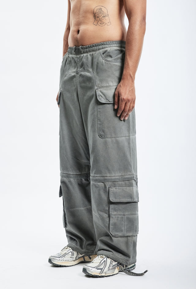 PARACHUTE CARGO LIGHT GREY OIL WASHED