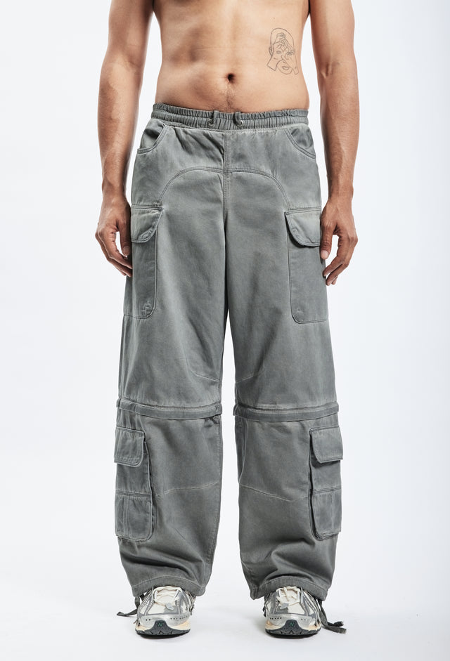 PARACHUTE CARGO LIGHT GREY OIL WASHED