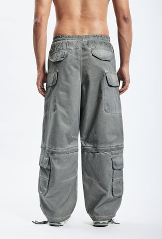 PARACHUTE CARGO LIGHT GREY OIL WASHED