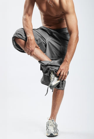 PARACHUTE CARGO LIGHT GREY OIL WASHED