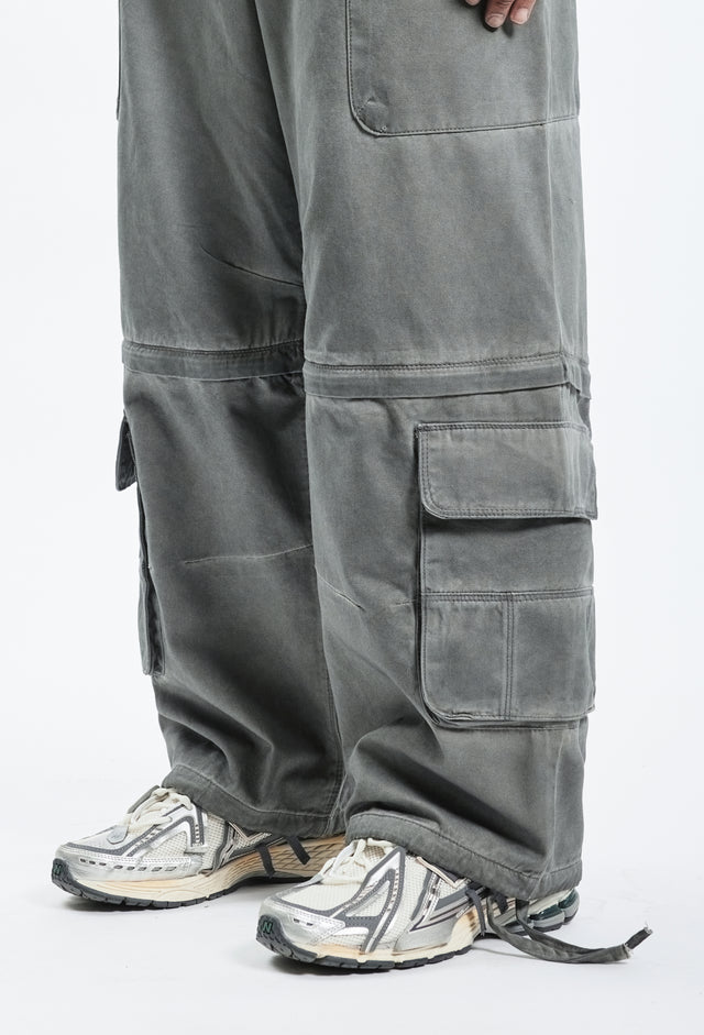 PARACHUTE CARGO LIGHT GREY OIL WASHED