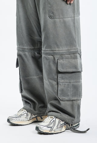 PARACHUTE CARGO LIGHT GREY OIL WASHED