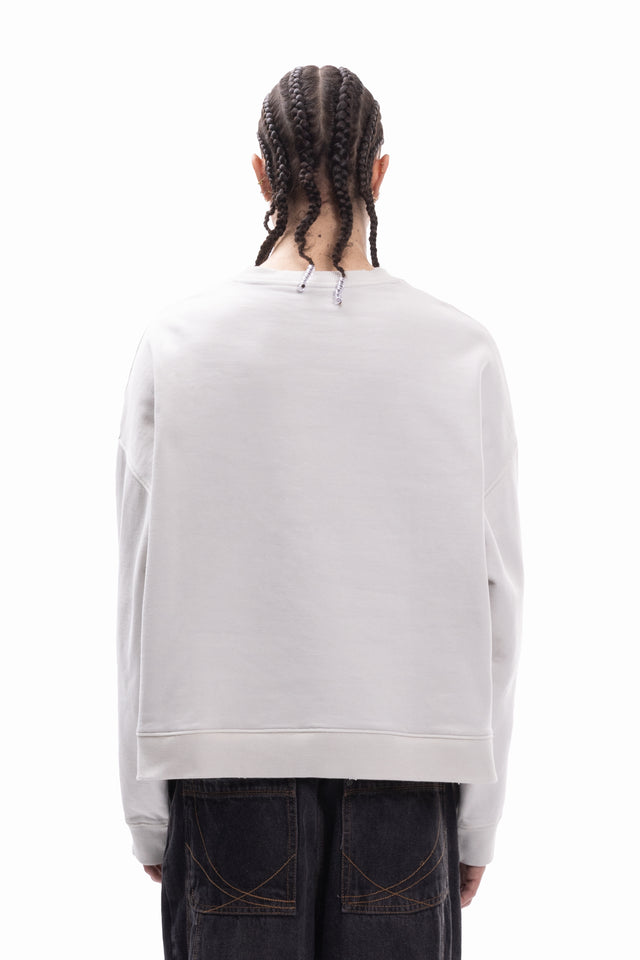 VINTAGE WHITE BOXY CREWNECK