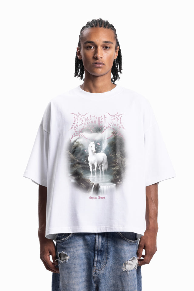 CRYSTAL DAWN DISTRESSED T-SHIRT