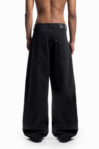 BALLOON DART VINTAGE BLACK DENIM