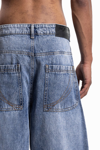 BALLOON DART VINTAGE LIGHT BLUE DENIM