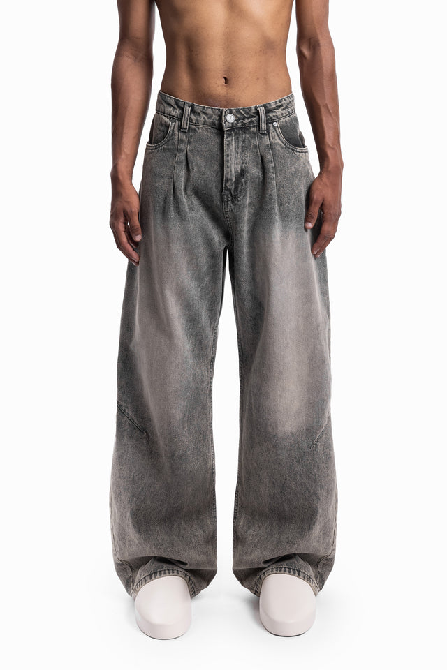 BALLOON DART VINTAGE GREY DENIM