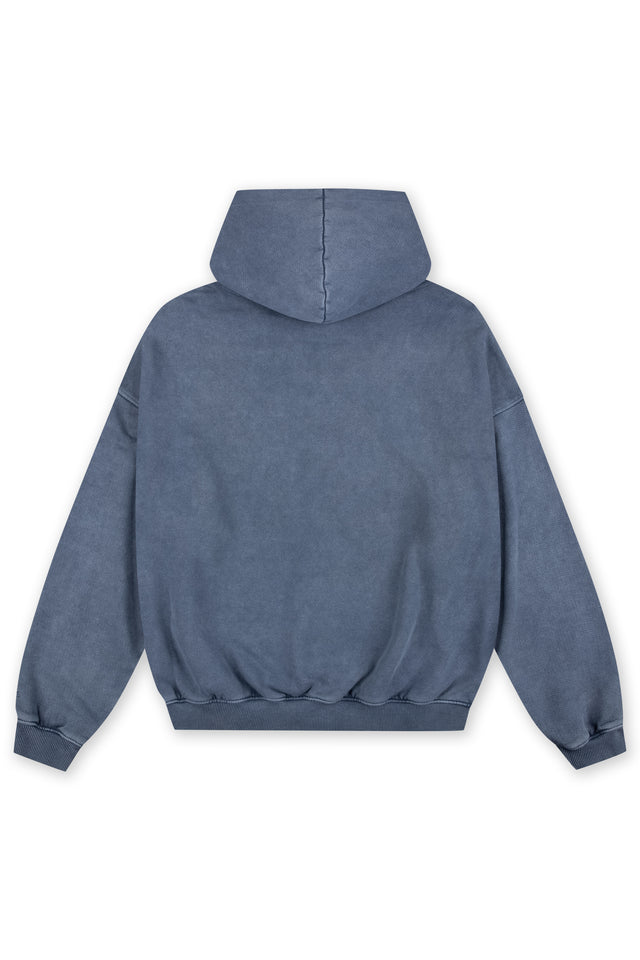 GLOBE BLUE SAND WASHED HOODIE