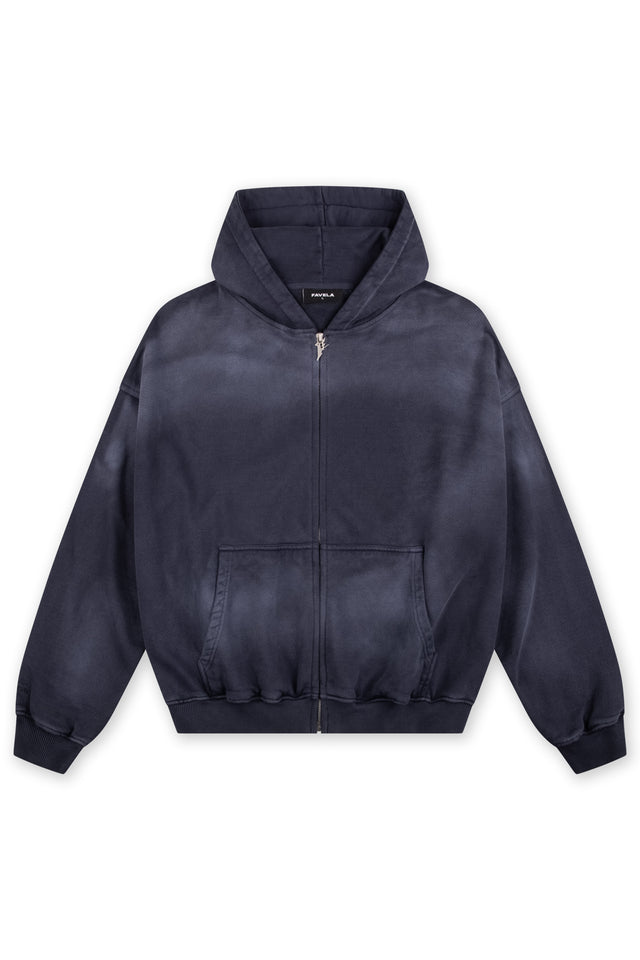 NAVY SUN DIRED FRONTZIP