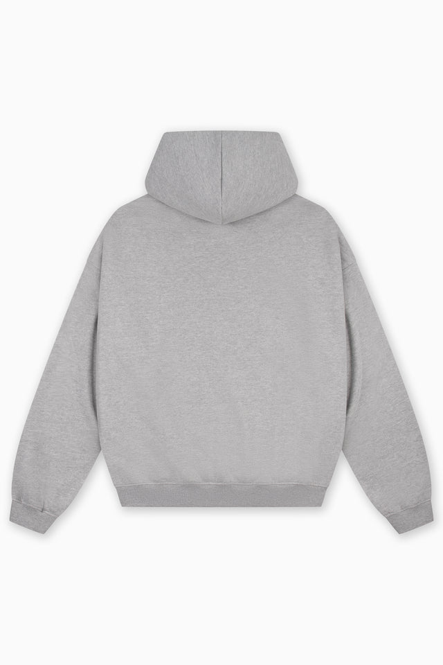 LIGHT GREY MELANGE FRONTZIP