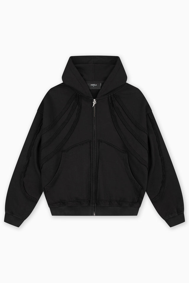 CUTLINE BLACK FRONTZIP