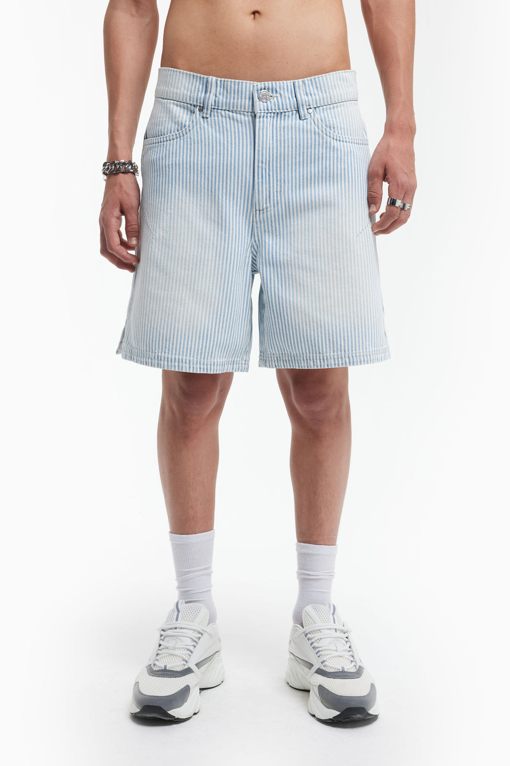 Hamuche Striped Blue Shorts main image 1