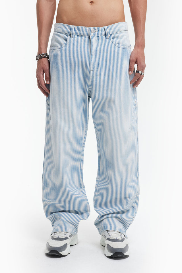 STRIPES BLUE DENIM