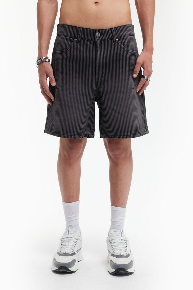 STRIPES GREY/BLACK SHORTS