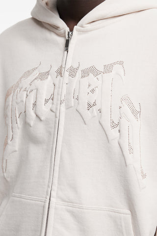 AVES RHINESTONE LIGHT GRAY PA FRONT ZIP