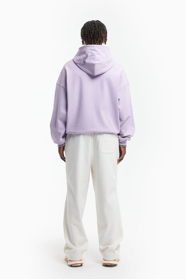 AVES RHINESTONE PASTEL PURPLE FRONT ZIP