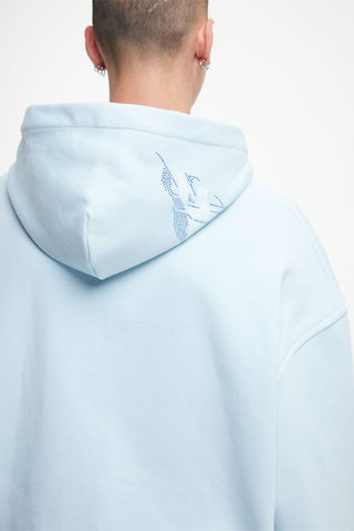 AVES RHINESTONE ICE WATER FRONT ZIP