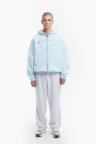 AVES RHINESTONE ICE WATER FRONT ZIP