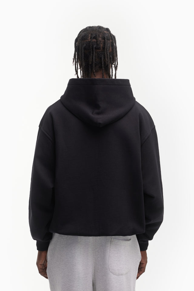 DOUBLE BLACK FRONT ZIP