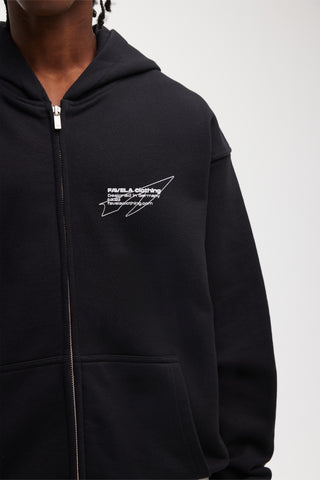 DOUBLE BLACK FRONT ZIP