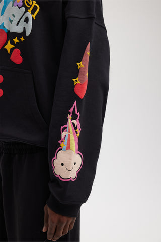 HEAVEN ON EARTH BLACK FRONT ZIP