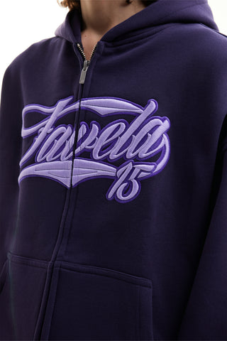 NEW 3D COLLEGE PLUM FRONT ZIP