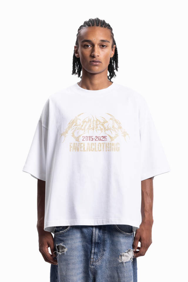 FAVELA WALL BOXY WHITE T-SHIRT