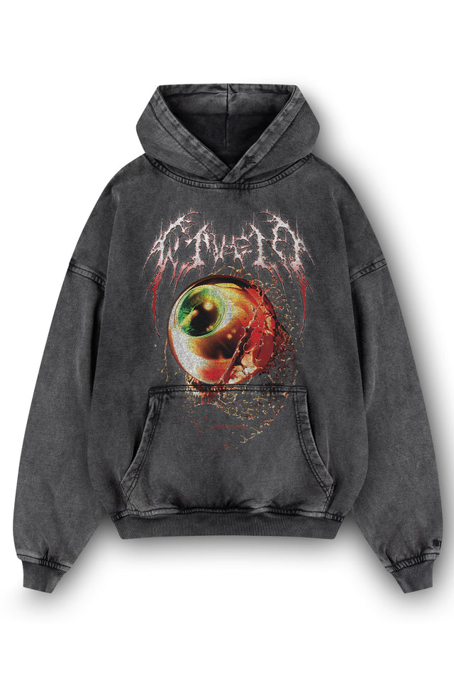 EYE BLACK WASHED HOODIE