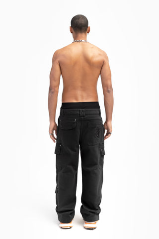 BASIC BLACK CARGO PANTS