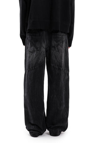 F-STAR EMBROIDERY BLACK WASHED DENIM