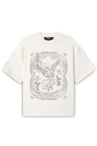 SERENITY VANILLA DISTRESSED T-SHIRT