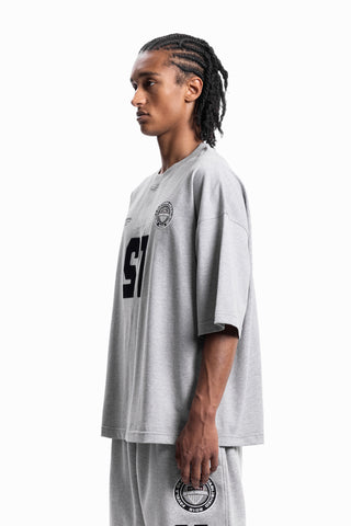 JERSEY 15 BOXY GREY MELANGE T-SHIRT