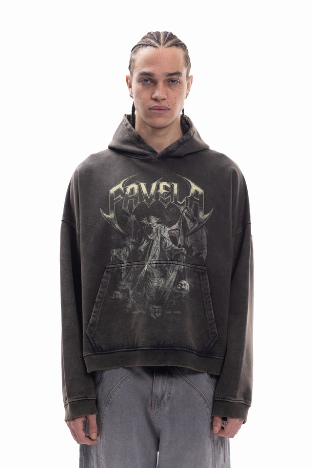 LOST IN THE VOID ANTHRA BOXY HOODIE
