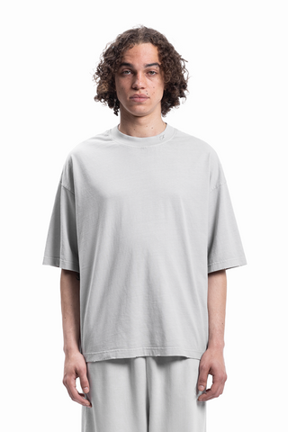 BOXY DISTRESSED MINERAL WASHED T-SHIRT