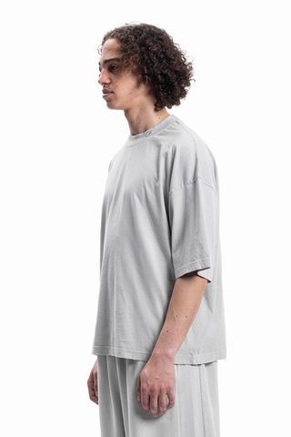 BOXY DISTRESSED MINERAL WASHED T-SHIRT