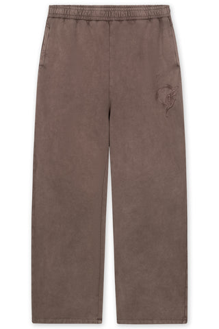 BROWN SAND WASHED DART JOGGER