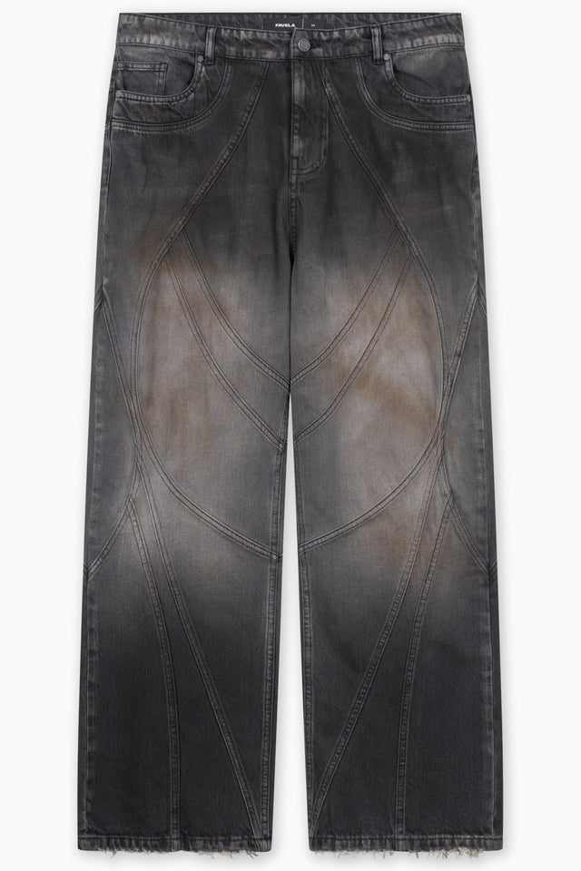 FLARED COPPER WASHED DENIM
